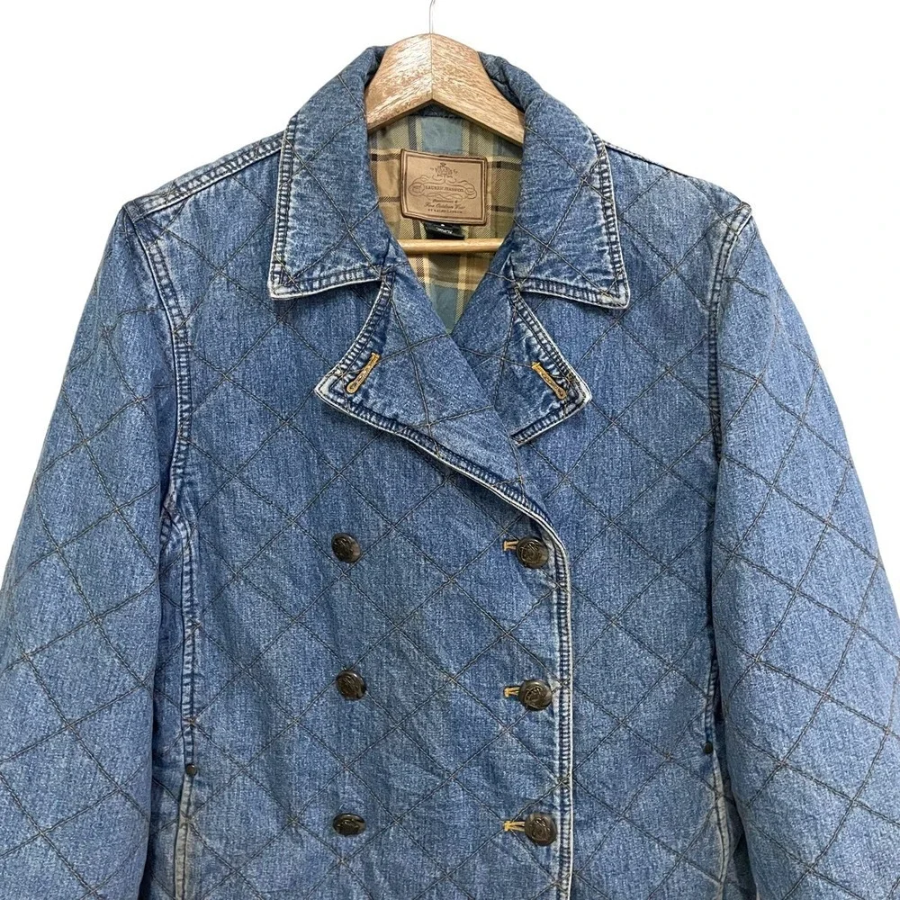 VINTAGE LAUREN BY RALPH LAUREN DENIM BUTTON JACKET | SZ:‎ L | NWOT - Picture 5 of 10